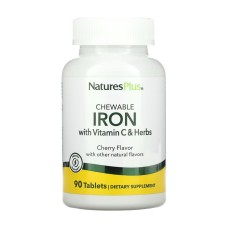 Iron 27 mg with Vitamin C Herbs - 90 tabs Nature's Plus