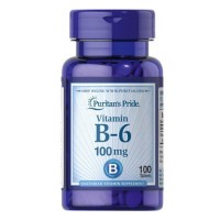 Vitamin B-6 (Pyridoxine Hydrochloride) 100mg - 100tabs (Затертая дата)
