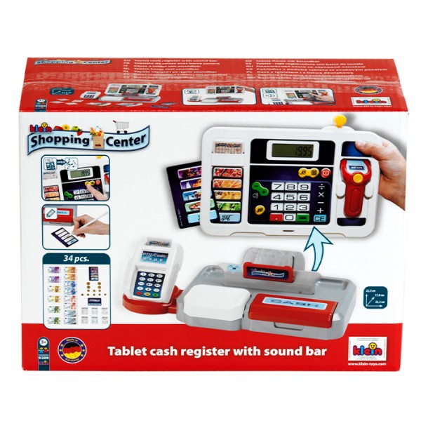 Игрушечный кассовый аппарат Klein с планшетом и звуковой панелью (9389)
