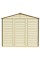 Сарай пластиковий StoreAll 245x168x220 см слонова кістка, коричний дах Сарай для саду дачі Хозблок Госпблок для саду