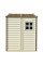 Сарай пластиковий StoreAll 245x168x220 см слонова кістка, коричний дах Сарай для саду дачі Хозблок Госпблок для саду