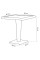 Стол Tilia Antares 80x80 см столешница из стекла, база нержавеющая сталь венге