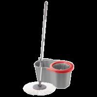 Набір для прибирання Planet Spin Mop Joy 16 л сірий - червоний