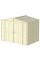 Сарай пластиковый DuraMate 240x163x186 см слоновая кость