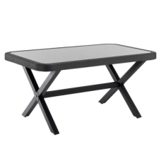 Стол Tilia Osaka-X 150 x 90 см столешница в стекле черный