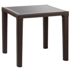 Стіл Tilia Antares 80x80 см ніжки пластикові венге