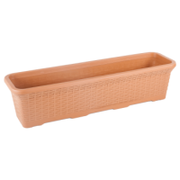 Горшок для цветов балконный Wire 16,5 л терракотовый