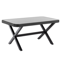 Стол Tilia Osaka-X 150 x 90 см столешница из стекла черный
