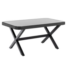Стол Tilia Osaka-X 150 x 90 см столешница из стекла черный