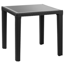 Стіл Tilia Antares 80x80 см ніжки пластикові чорний