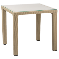 Стіл Tilia Antares 80x80 см ніжки пластикові кавовий