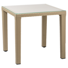 Стіл Tilia Antares 80x80 см ніжки пластикові кавовий