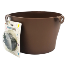 Горшок для цветов Gardenya Makreme 4,7 л серо-коричневый