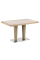 Стол Tilia Antares 80x120 см столешница из стекла, база нержавеющая сталь кофейный