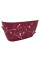 Горшок для цветов балконный 3D 4,1 л тёмно-красный