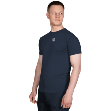 Футболка Modal Темно-синя (білий тризуб) (7361), L