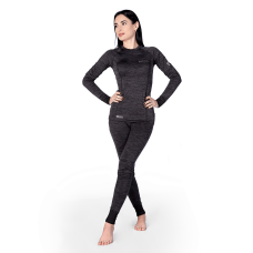 Жіноча термобілизна LVL2 Pani Polarheat QS Pro Сірий Меланж (8321), L