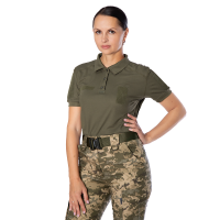Жіноче поло Pani Army ID LT Олива  (8080), XXL