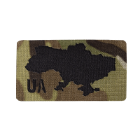 Патч/Липучка Camotec UA 4,5*8 Multicam/Чорний (8626)