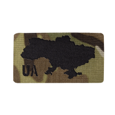 Патч/Липучка Camotec UA 4,5*8 Multicam/Чорний (8626)