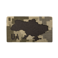 Патч/Липучка Camotec UA Піксель/Олива