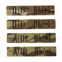 Патч/Липучка LC Група крові Twill 2.5*13 Multicam (8611), 1-