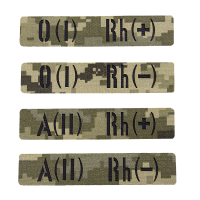 Патч/Липучка LC Група крові Twill 2.5*13 Піксель (8608), 3-