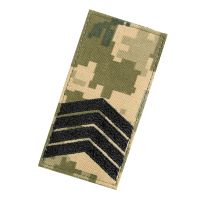 Погон/липучка ЗСУ Старший Сержант Піксель