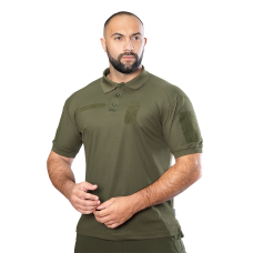 Поло Army ID 2.0 CoolPass Pique LT Олива (8082), L