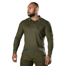 Поло Army ID Long CoolPass Pique LT Олива (8291), L