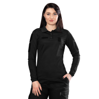 Поло Pani Paladin Long CoolPass Pique LT Чорне (8882), M