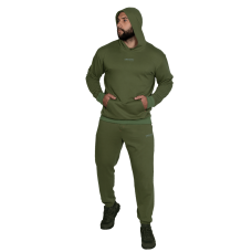 Спортивний костюм Basic Hood Cotton Олива (7383), L