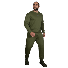 Спортивний костюм Basic Cotton Олива (7382), L