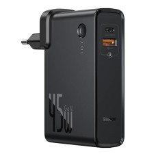 Зарядний пристрій Baseus Power Station（GaN）2 in1 Q.C. Power bank & Charger C+U 10000mAh 45W Black (PPNLD-C01)