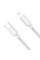 Кабель Baseus Simple Wisdom Data Cable Kit USB to iP PD 20W (2PCS/Set）1.5m White (TZCATLZJ-02)