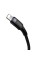 Кабель Baseus Cafule Cable Type-C to iP PD 18W 1m Gray+Black (CATLKLF-G1)