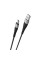 Кабель BOROFONE BX32 USB to Type-C 2.4A, 1m, nylon, aluminum+TPE connectors, Black (BX32CB)