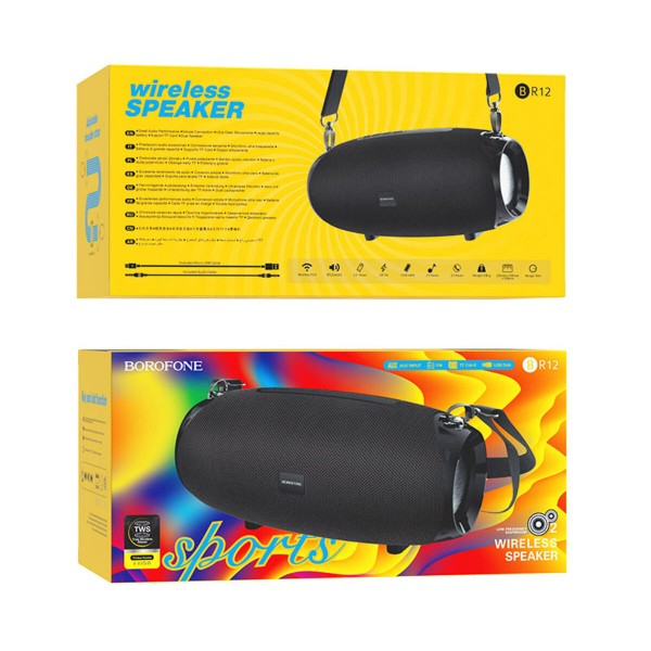Портативна колонка BOROFONE BR12 Amplio sports wireless speaker Black (BR12B)