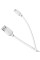 Кабель BOROFONE BX14 USB to Micro 2.4A, 2m, PVC, TPE connectors, White (BX14M2W)