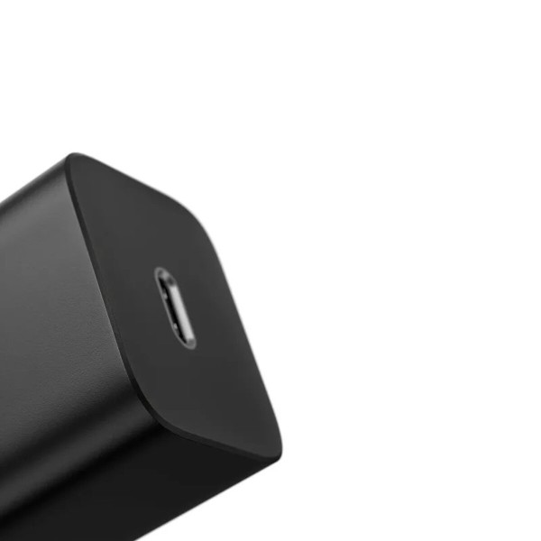 Мережевий зарядний пристрій Baseus Super Si 1C 20W With Simple Wisdom Data Cable Type-C/iP 1m Black (TZCCSUP-B01)