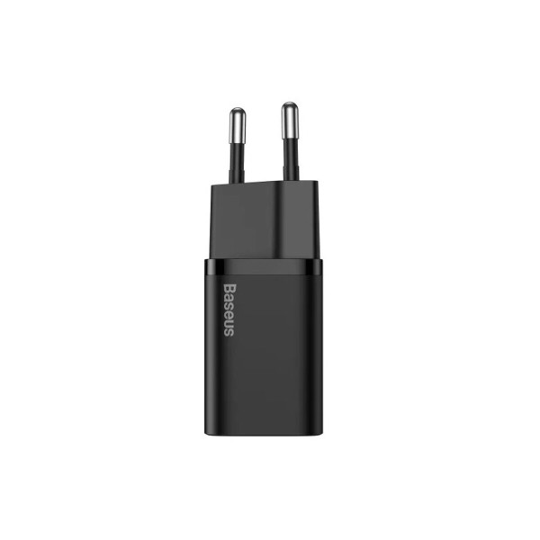Мережевий зарядний пристрій Baseus Super Si 1C 20W With Simple Wisdom Data Cable Type-C/iP 1m Black (TZCCSUP-B01)