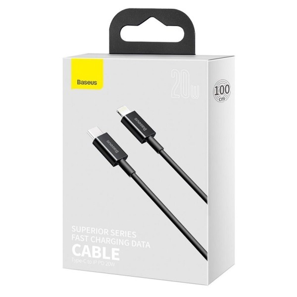 Кабель Baseus Superior Series Type-C to IP PD 20W 2m Black (CATLYS-C01)