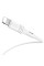 Кабель BOROFONE BX43 USB to iP 2.4A, 1m, PVC, PVC connectors, White (BX43LW)