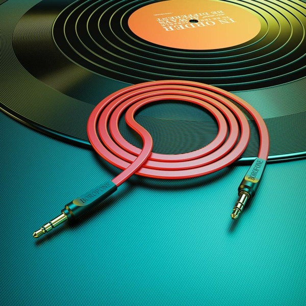 Аудіокабель BOROFONE BL6 AUX audio cable 1m Red (BL6-1R)