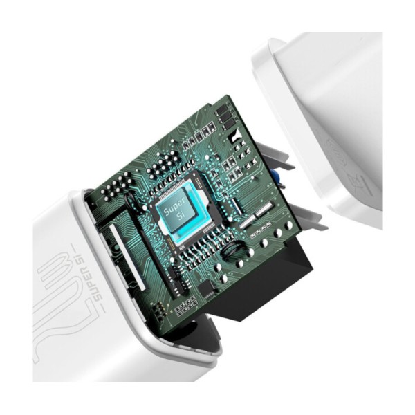 Мережевий зарядний пристрій Baseus Super Si Quick Charger 1C 20W EU White (CCSUP-B02)