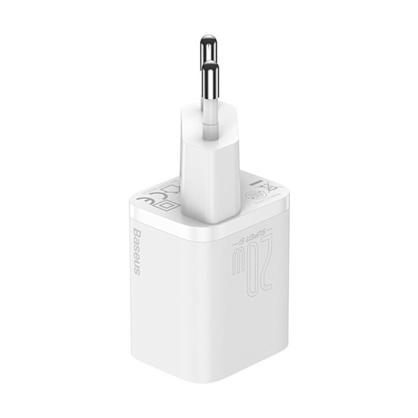 Мережевий зарядний пристрій Baseus Super Si Quick Charger 1C 20W EU White (CCSUP-B02)