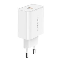 Мережевий зарядний пристрій BOROFONE BA57A Easy Speed single port PD20W charger White (BA57AW)