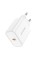 Мережевий зарядний пристрій BOROFONE BA57A Easy Speed single port PD20W charger White (BA57AW)