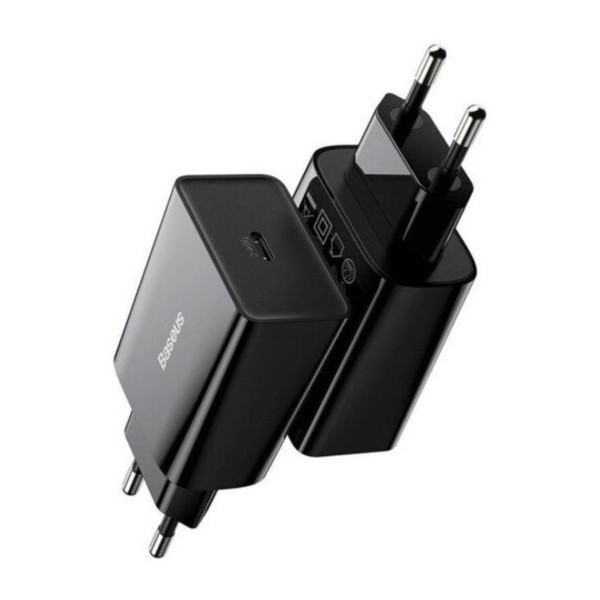 Мережевий зарядний пристрій Baseus Speed Mini Quick Charger 1C 20W EU Black (CCFS-SN01)