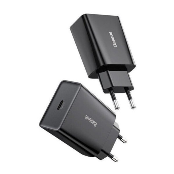 Мережевий зарядний пристрій Baseus Speed Mini Quick Charger 1C 20W EU Black (CCFS-SN01)